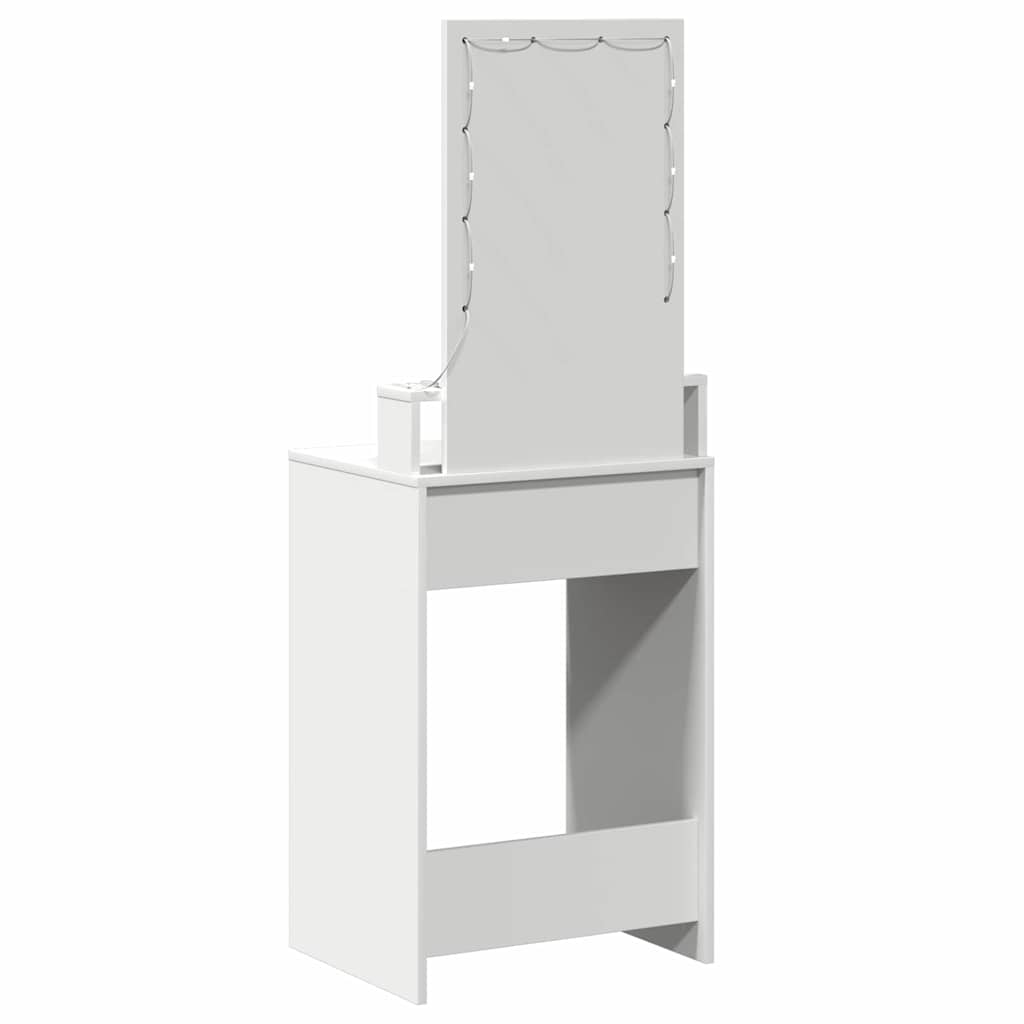 vidaXL Toaletka Biały 50 x 41 x 140 cm Materiał drewnopochodny