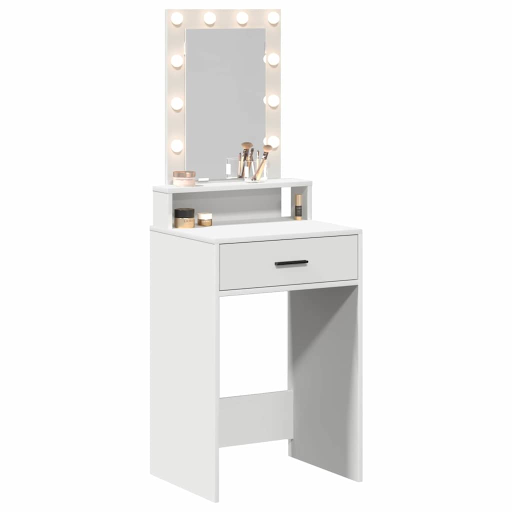 vidaXL Toaletka Biały 50 x 41 x 140 cm Materiał drewnopochodny