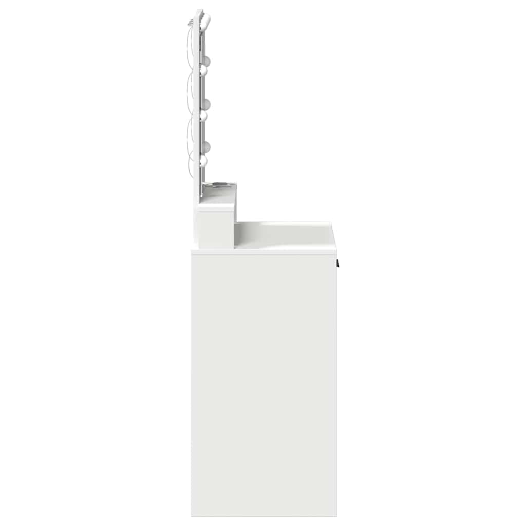 vidaXL Toaletka Biały 50 x 41 x 140 cm Materiał drewnopochodny