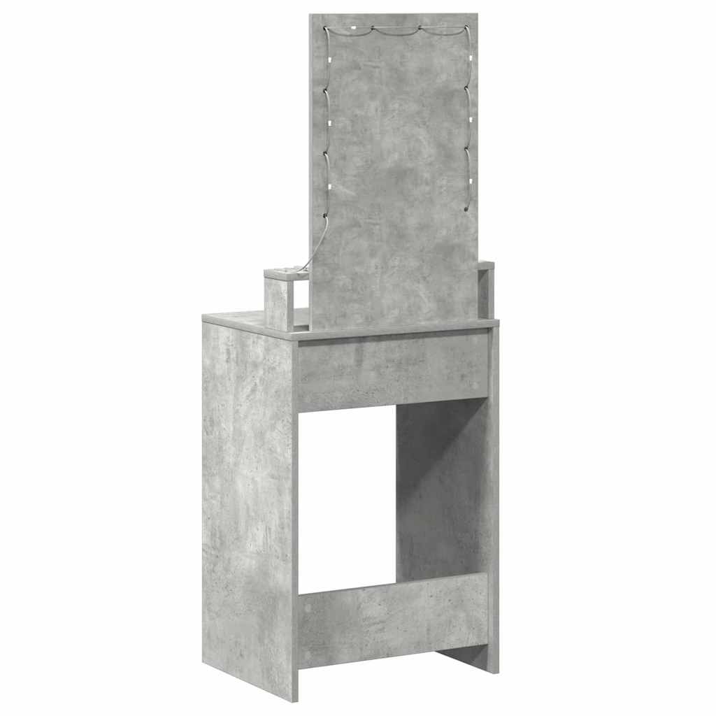 vidaXL Toaletka Szary 50 x 41 x 140 cm Materiał drewnopochodny