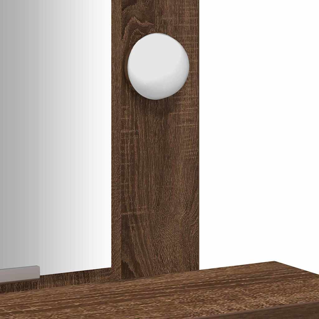 vidaXL Toaletka Brązowy 50 x 41 x 140 cm Materiał drewnopochodny
