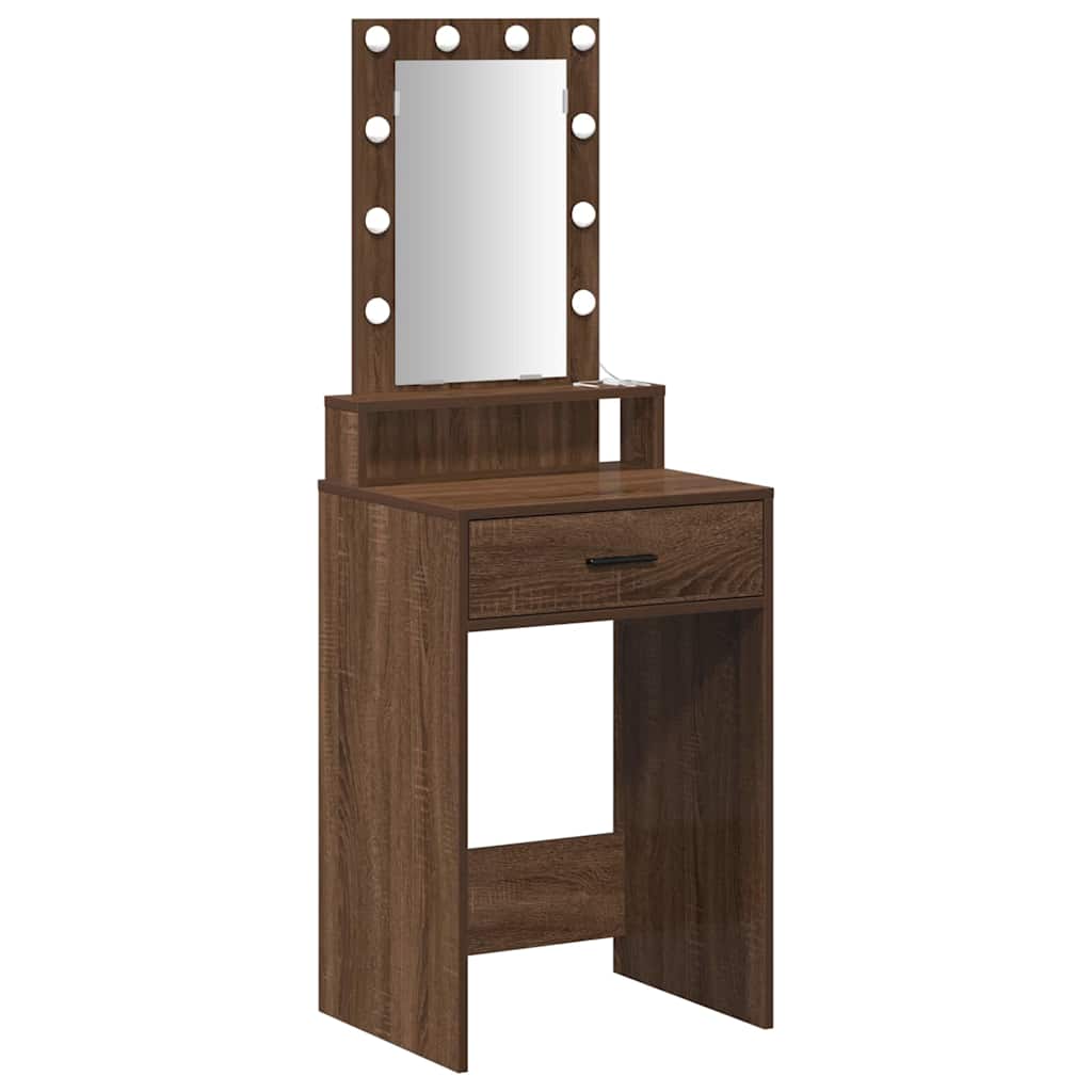 vidaXL Toaletka Brązowy 50 x 41 x 140 cm Materiał drewnopochodny