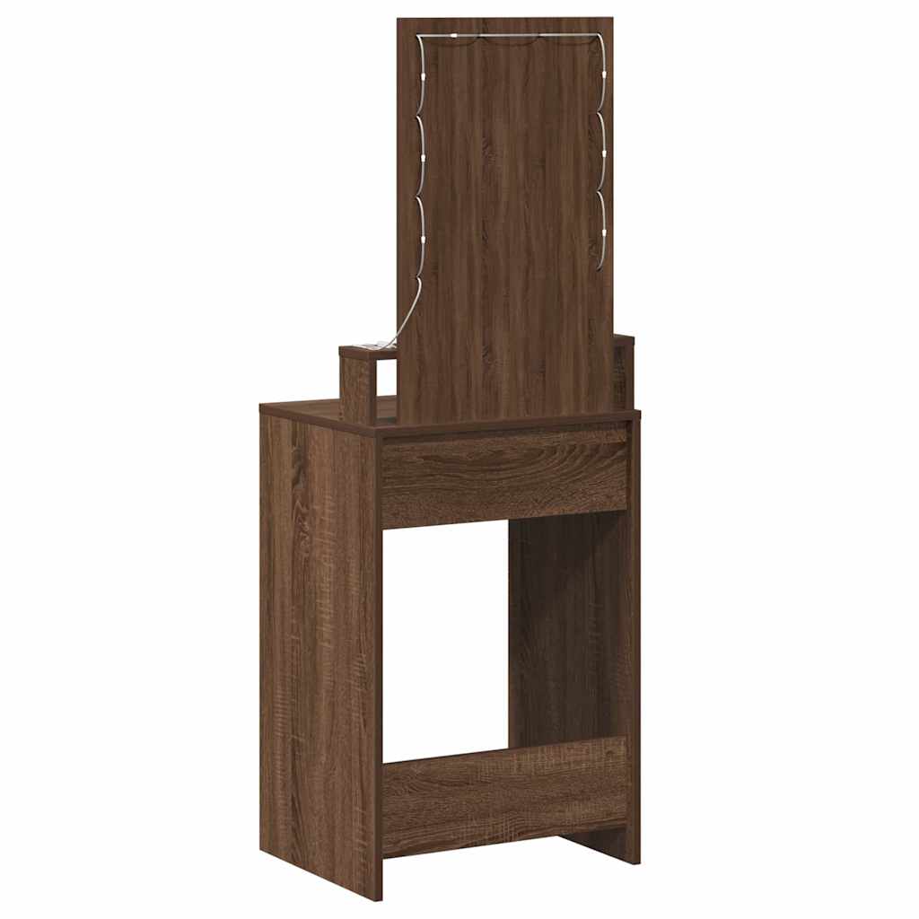 vidaXL Toaletka Brązowy 50 x 41 x 140 cm Materiał drewnopochodny