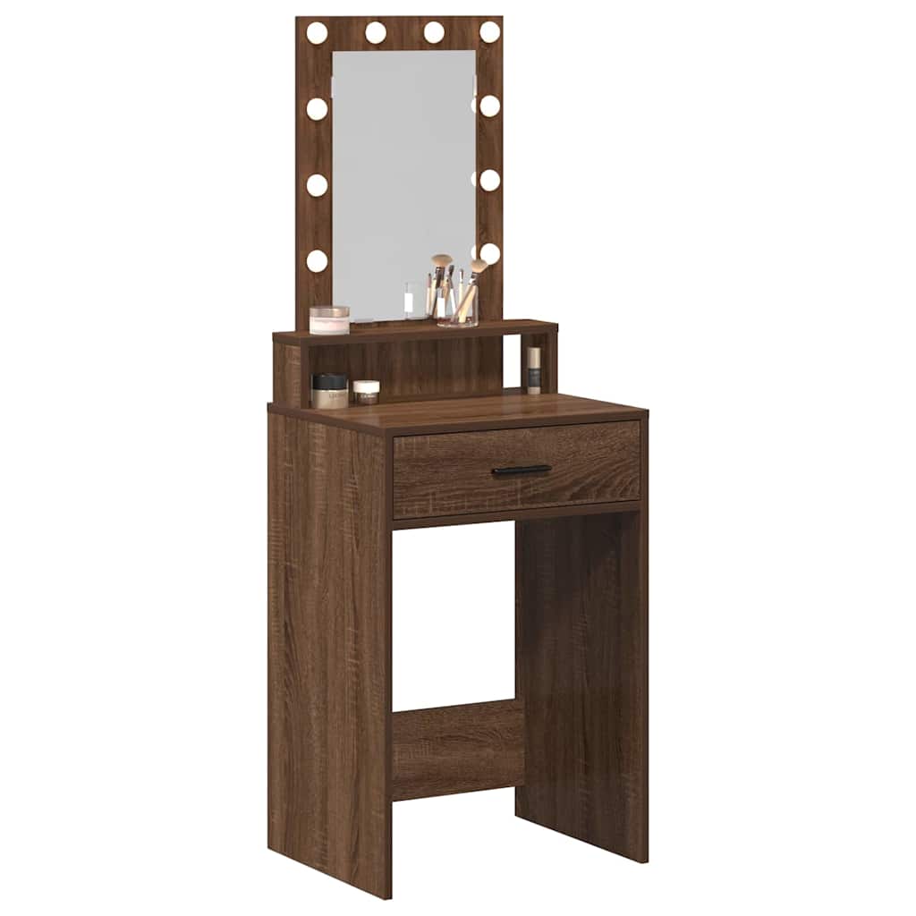 vidaXL Toaletka Brązowy 50 x 41 x 140 cm Materiał drewnopochodny