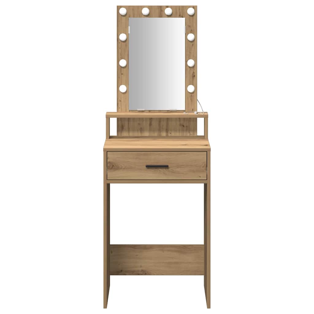 vidaXL Toaletka Brązowy 50 x 41 x 140 cm Materiał drewnopochodny
