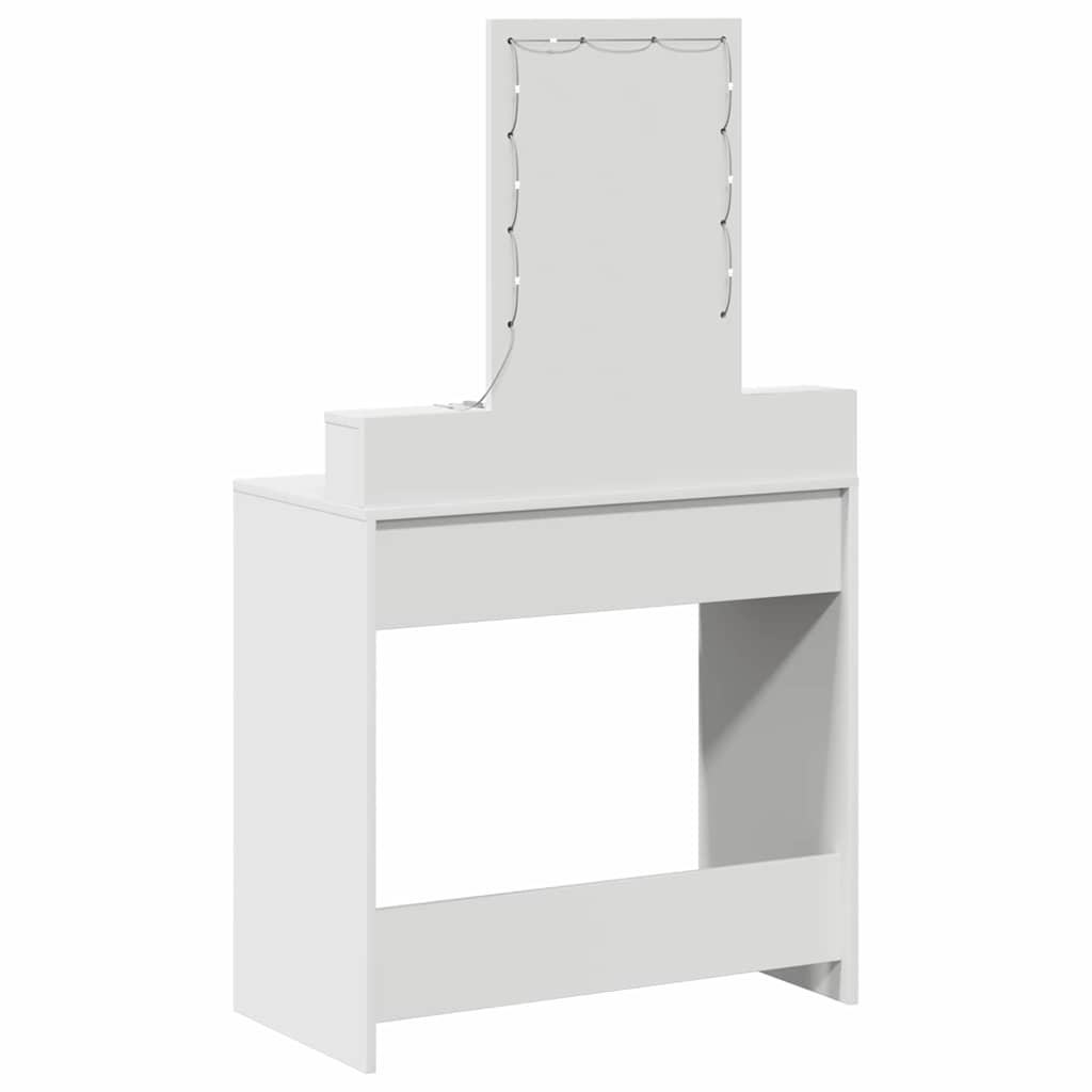 vidaXL Toaletka Biały 79 x 41 x 140 cm Materiał drewnopochodny