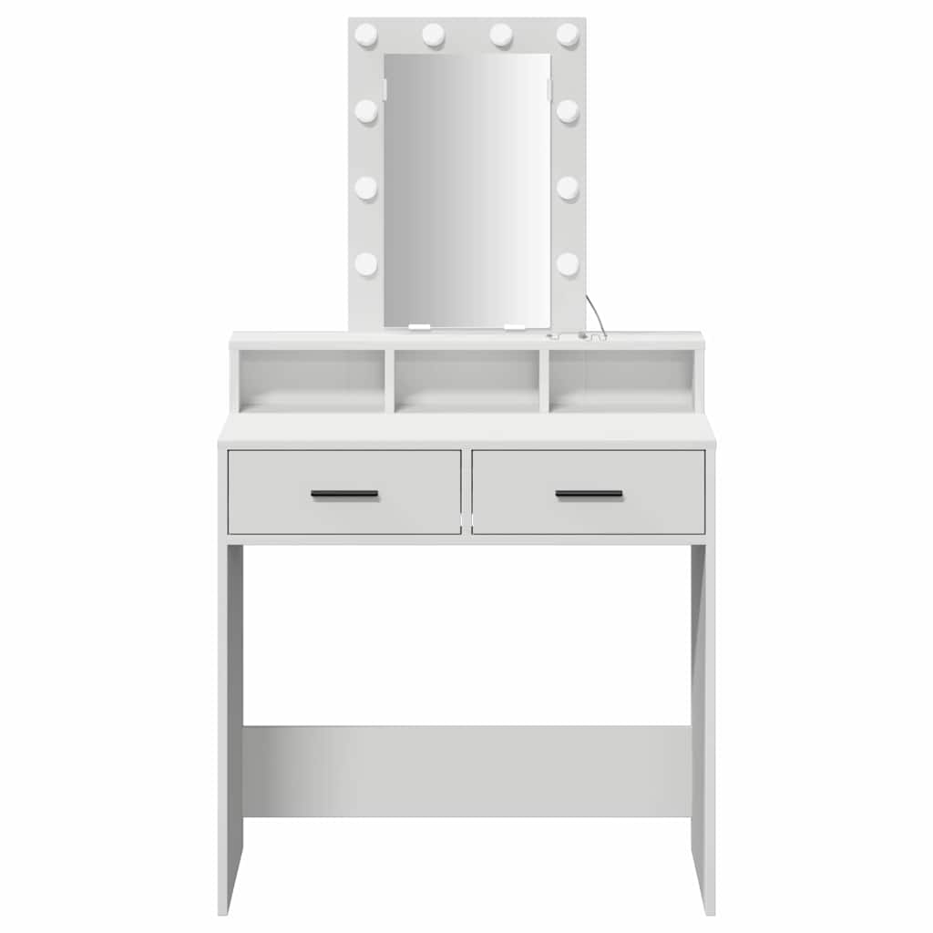 vidaXL Toaletka Biały 79 x 41 x 140 cm Materiał drewnopochodny