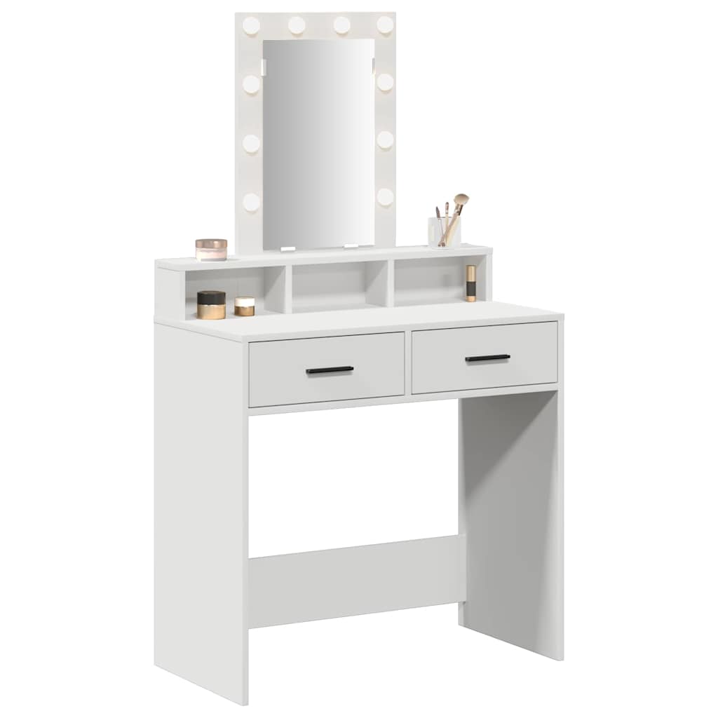 vidaXL Toaletka Biały 79 x 41 x 140 cm Materiał drewnopochodny