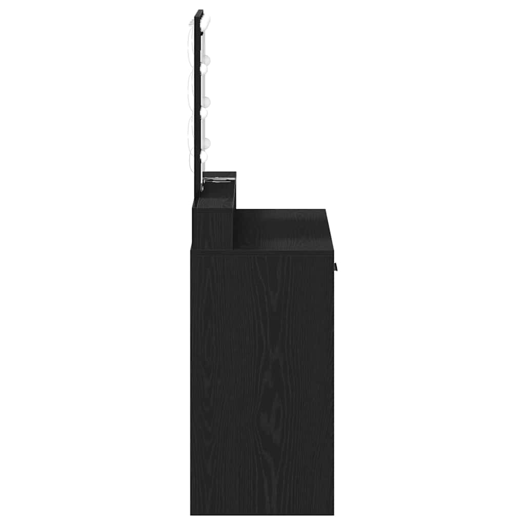 vidaXL Toaletka Czarny 79 x 41 x 140 cm Materiał drewnopochodny