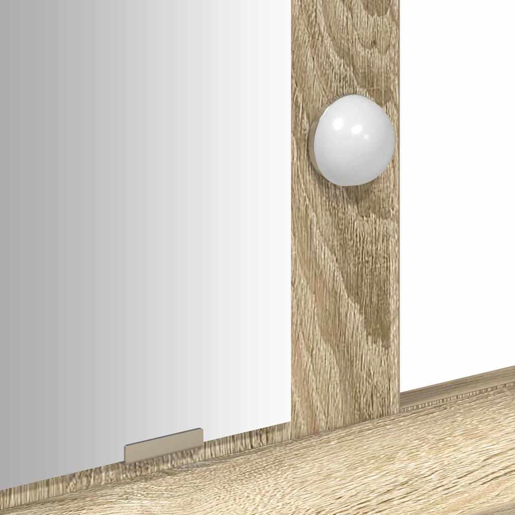 vidaXL Toaletka Brązowy 79 x 41 x 140 cm Materiał drewnopochodny