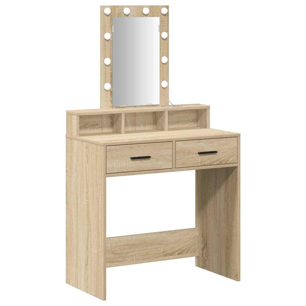 vidaXL Toaletka Brązowy 79 x 41 x 140 cm Materiał drewnopochodny