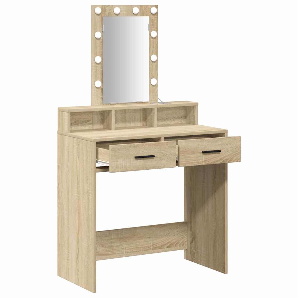 vidaXL Toaletka Brązowy 79 x 41 x 140 cm Materiał drewnopochodny