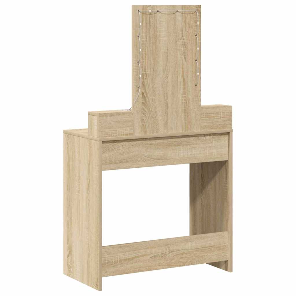 vidaXL Toaletka Brązowy 79 x 41 x 140 cm Materiał drewnopochodny