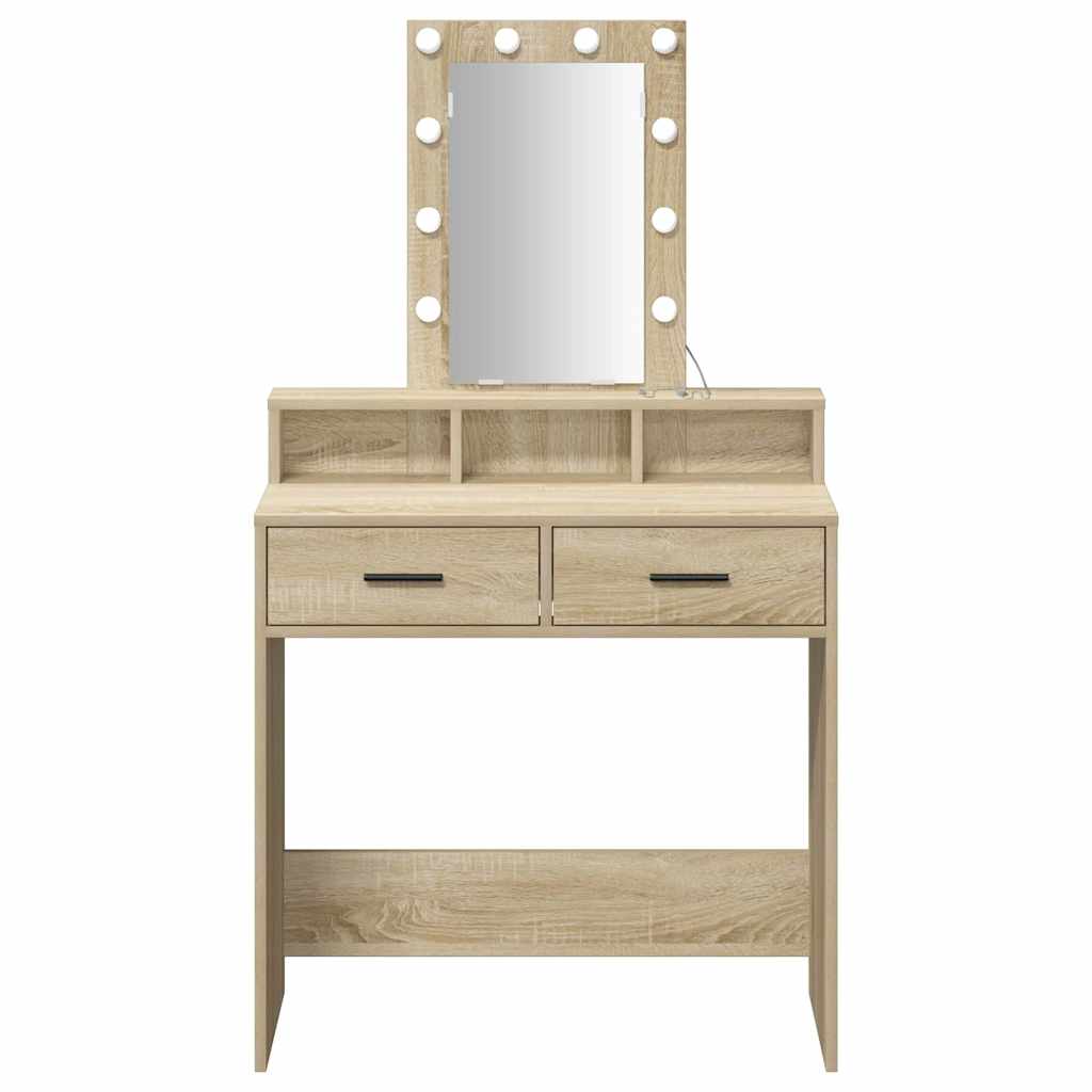 vidaXL Toaletka Brązowy 79 x 41 x 140 cm Materiał drewnopochodny