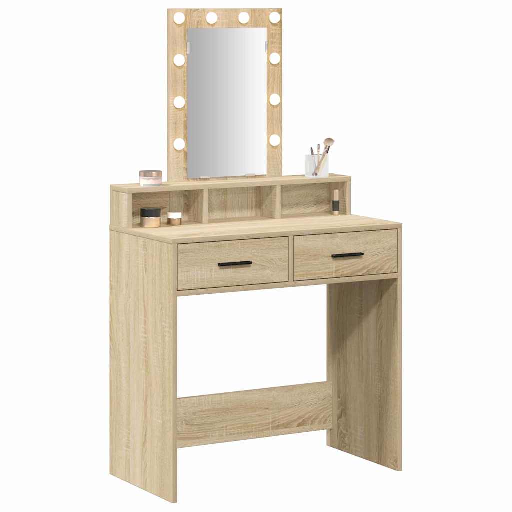 vidaXL Toaletka Brązowy 79 x 41 x 140 cm Materiał drewnopochodny