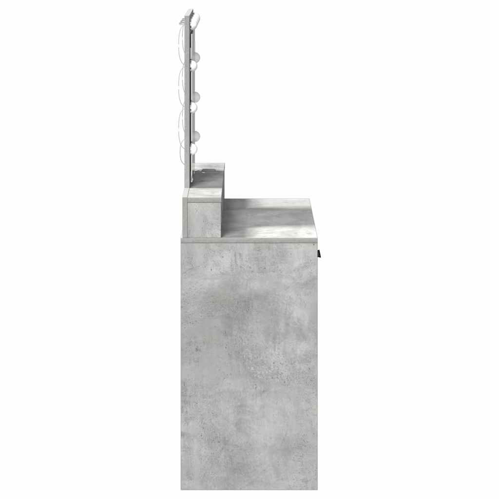 vidaXL Toaletka Szary 79 x 41 x 140 cm Materiał drewnopochodny
