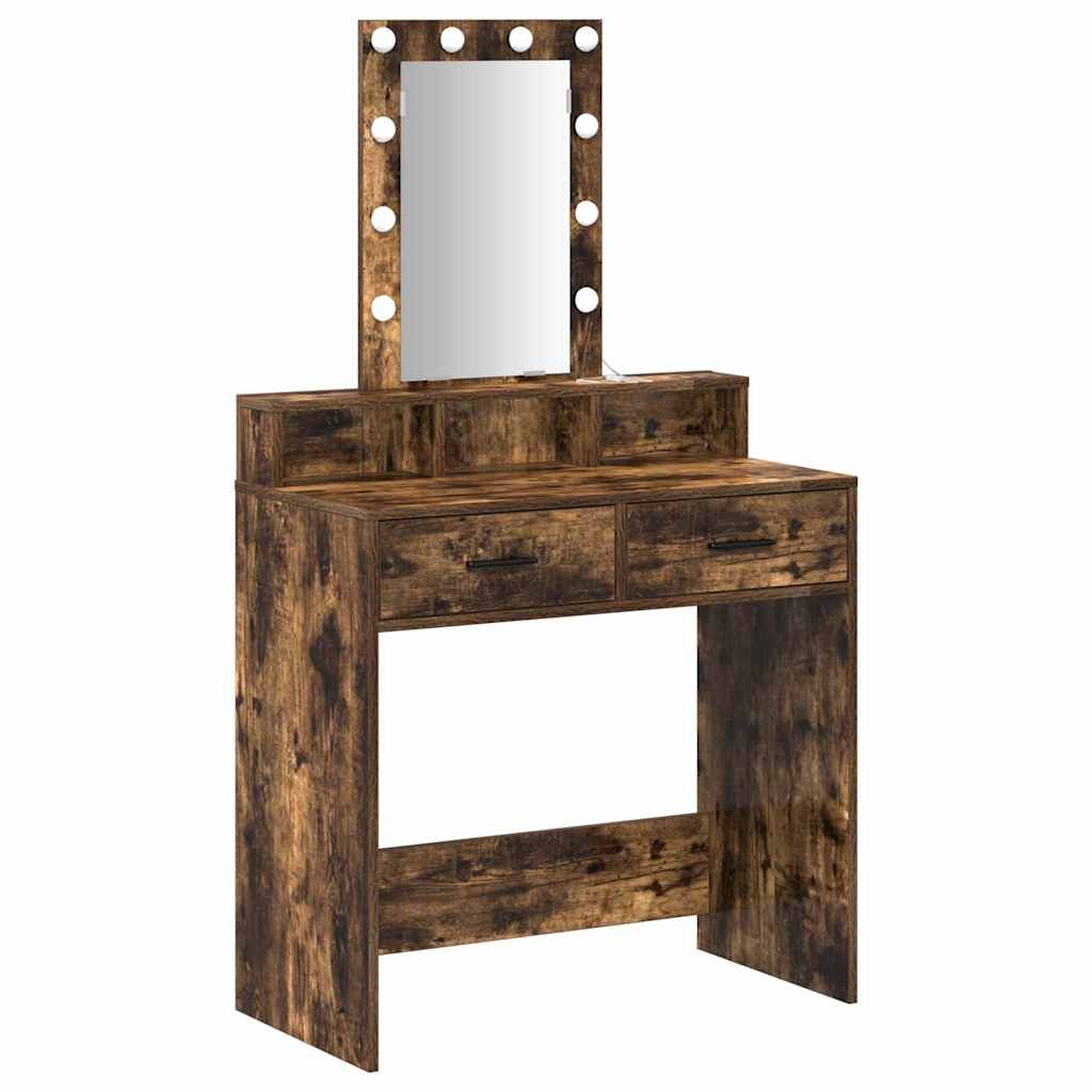 vidaXL Toaletka Brązowy 79 x 41 x 140 cm Materiał drewnopochodny