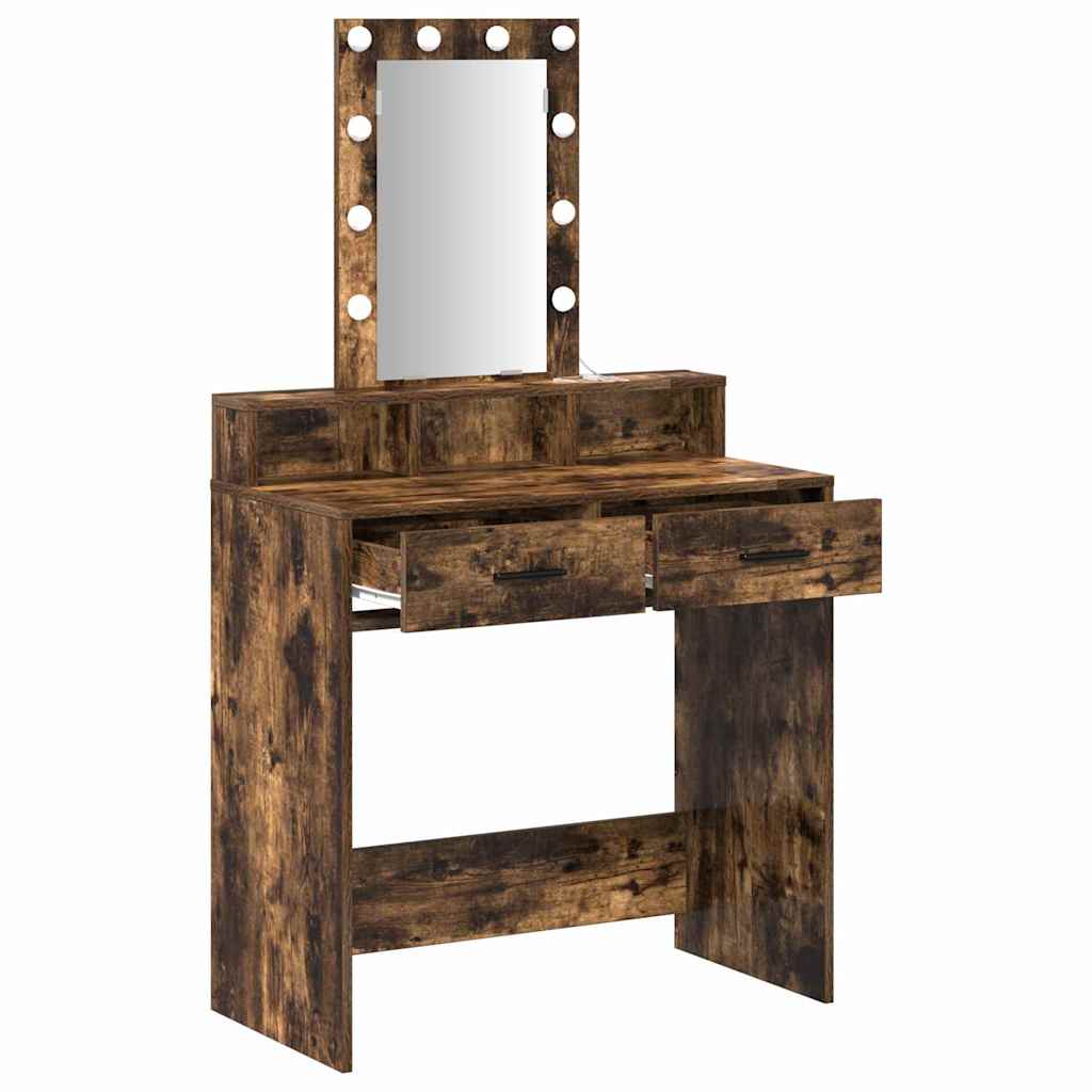 vidaXL Toaletka Brązowy 79 x 41 x 140 cm Materiał drewnopochodny
