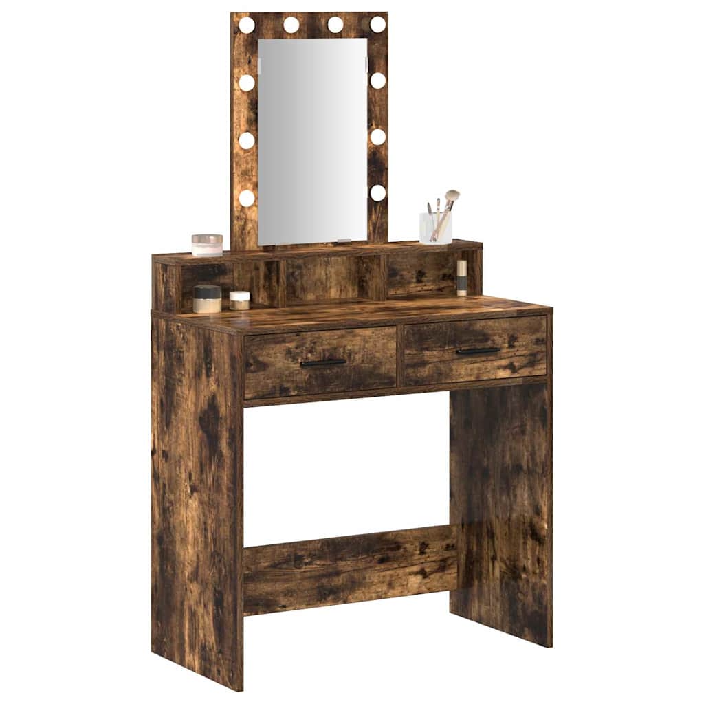vidaXL Toaletka Brązowy 79 x 41 x 140 cm Materiał drewnopochodny