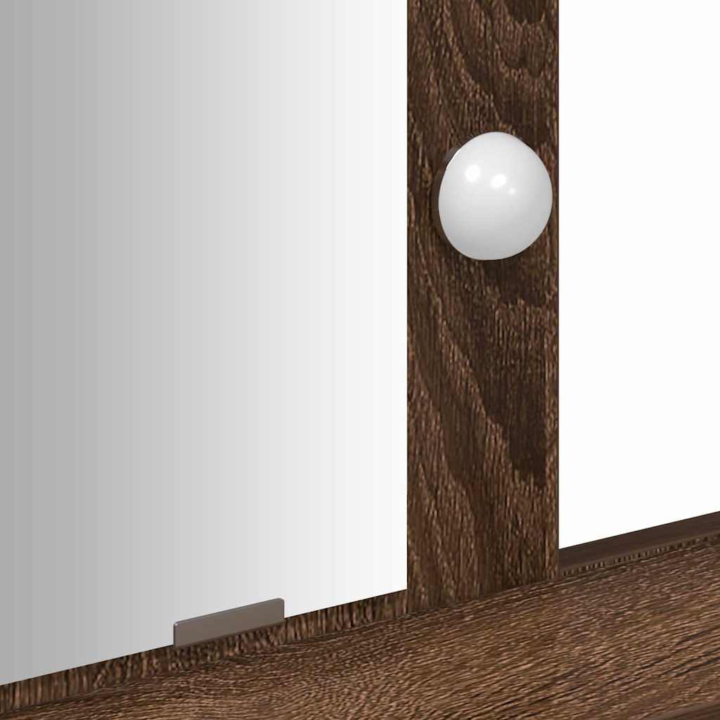 vidaXL Toaletka Brązowy 79 x 41 x 140 cm Materiał drewnopochodny