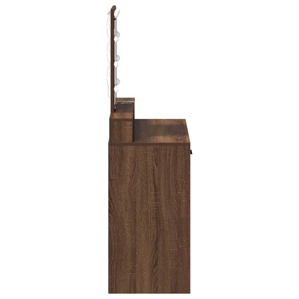 vidaXL Toaletka Brązowy 79 x 41 x 140 cm Materiał drewnopochodny