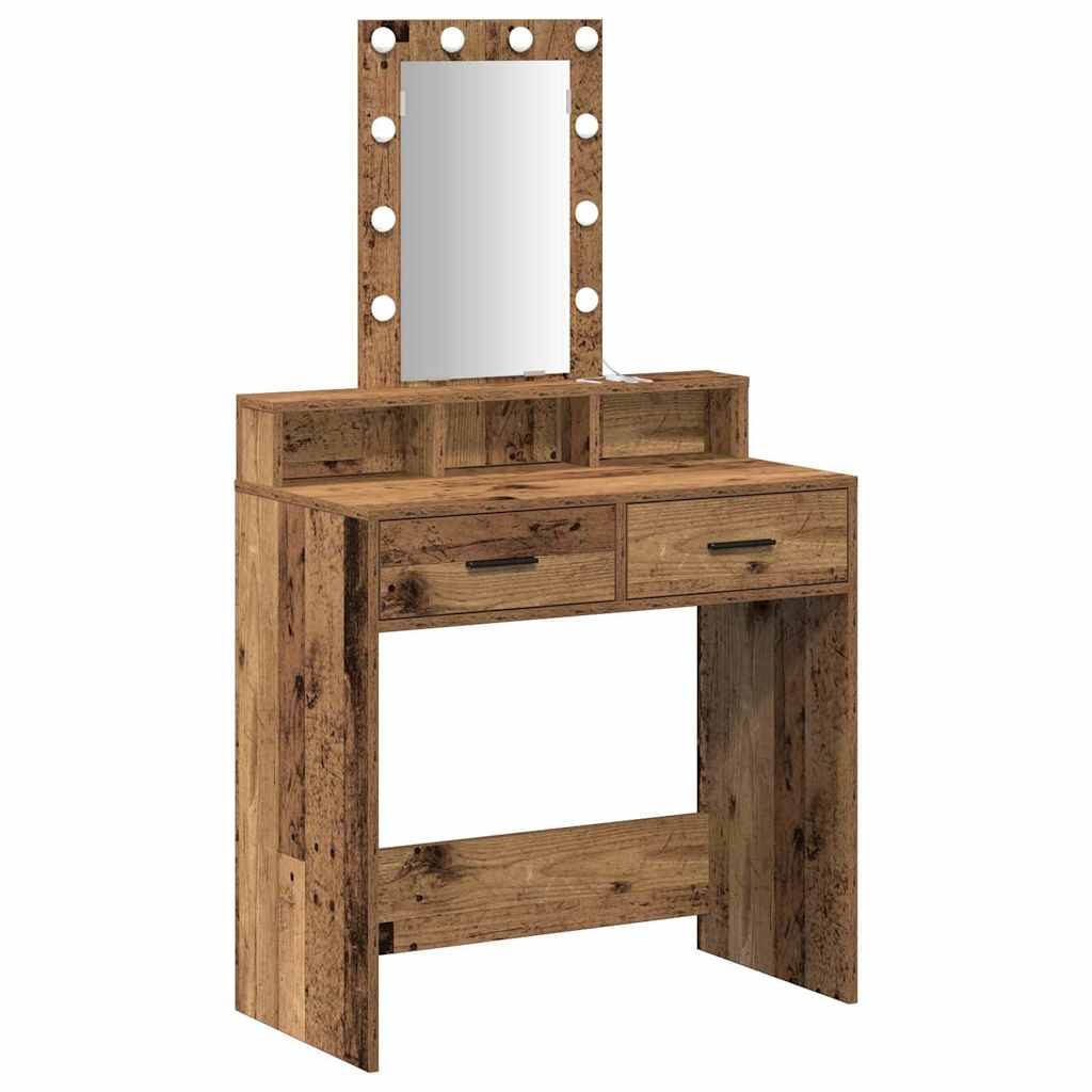 vidaXL Toaletka Brązowy 79 x 41 x 140 cm Materiał drewnopochodny