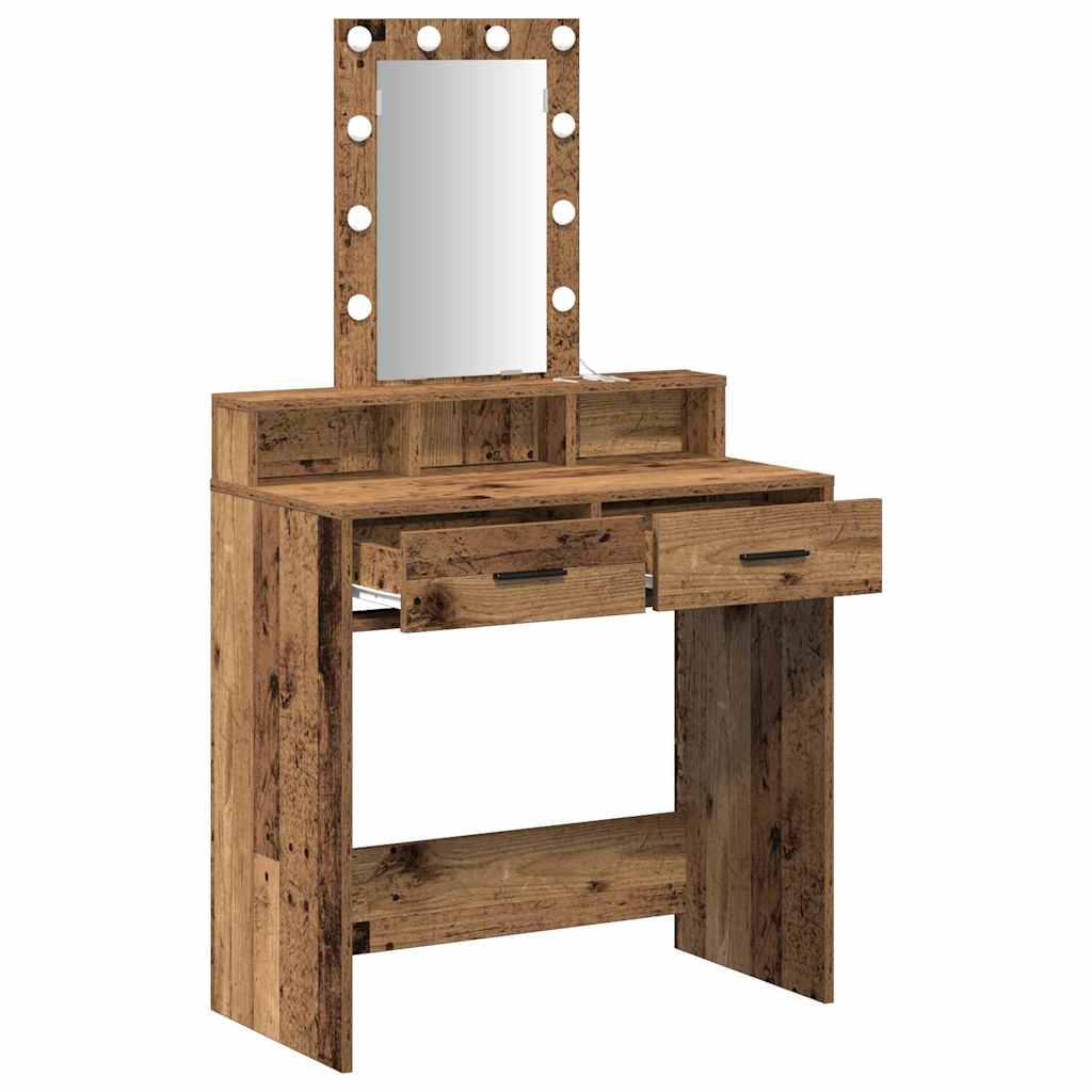 vidaXL Toaletka Brązowy 79 x 41 x 140 cm Materiał drewnopochodny