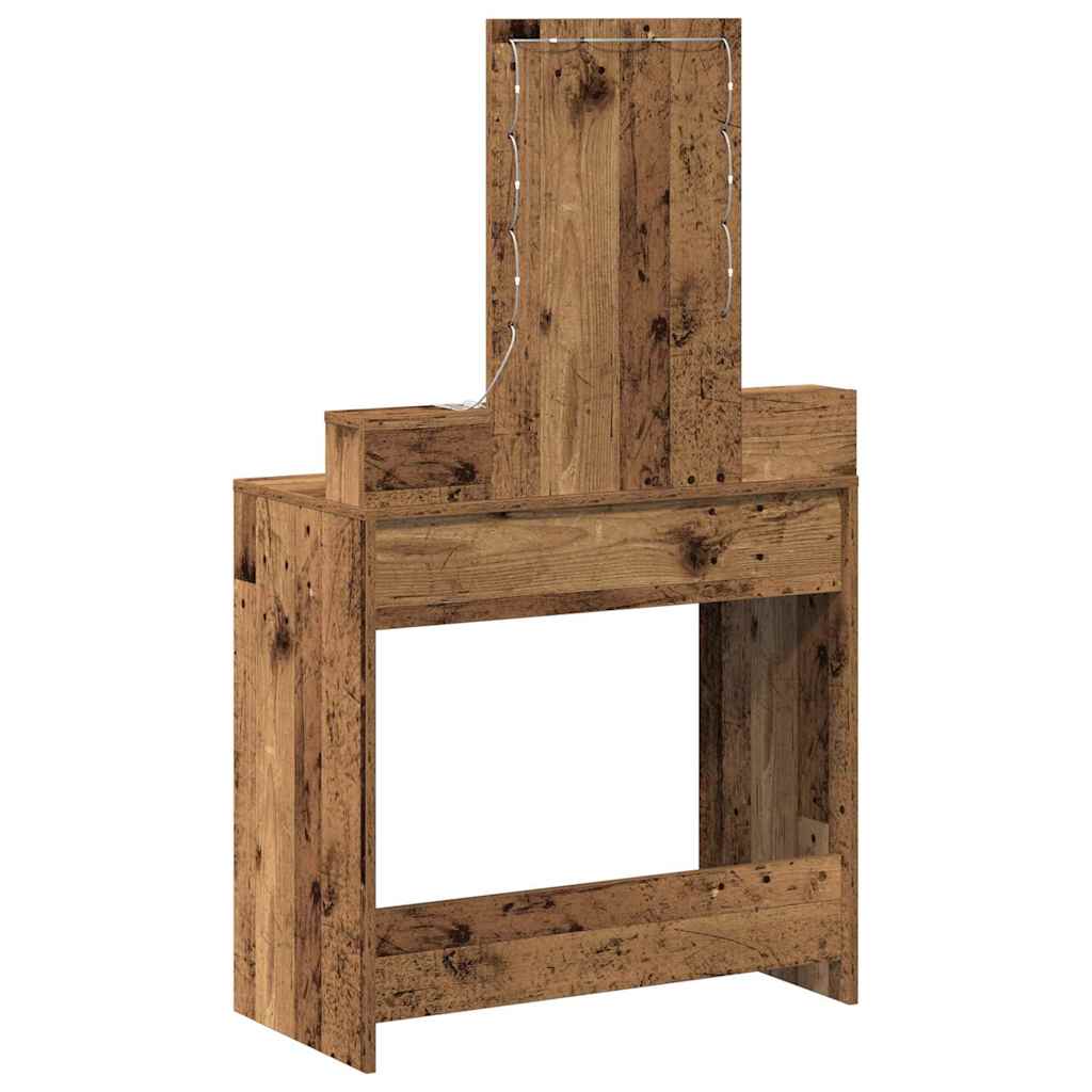 vidaXL Toaletka Brązowy 79 x 41 x 140 cm Materiał drewnopochodny