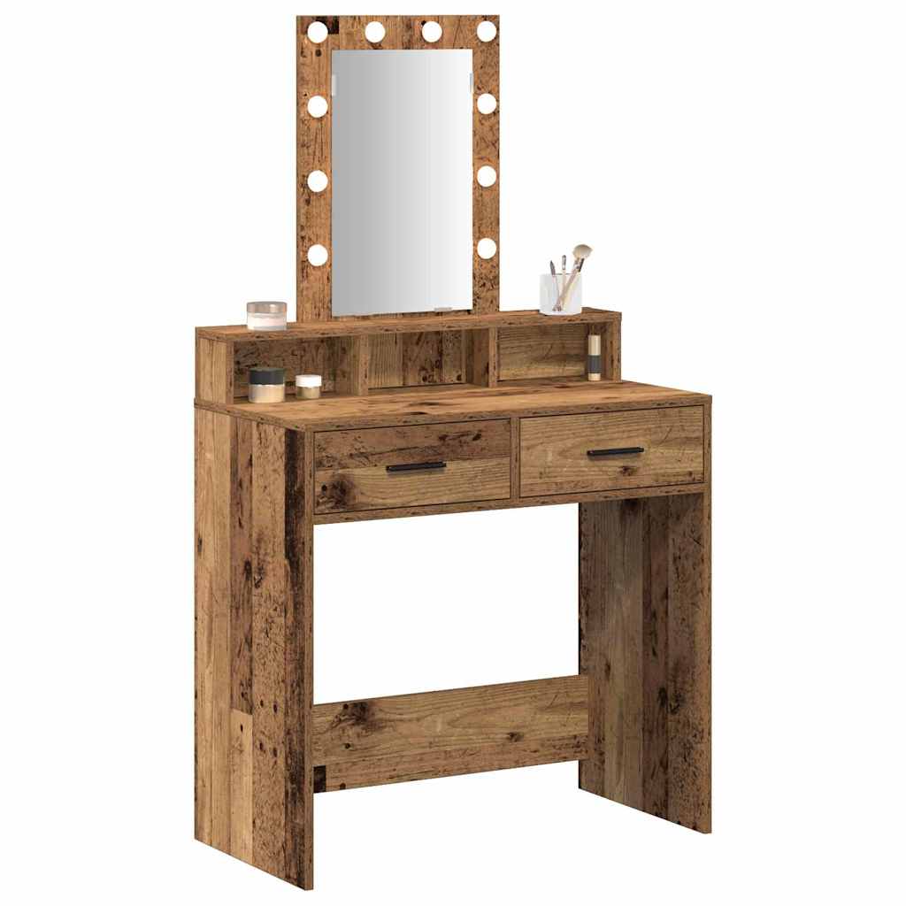 vidaXL Toaletka Brązowy 79 x 41 x 140 cm Materiał drewnopochodny
