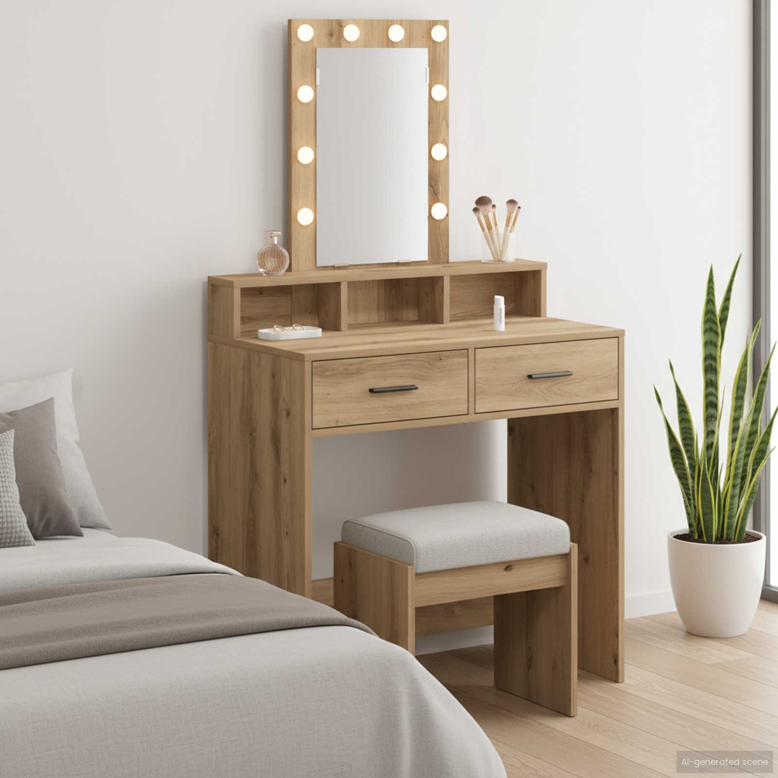 vidaXL Toaletka Brązowy 79 x 41 x 140 cm Materiał drewnopochodny