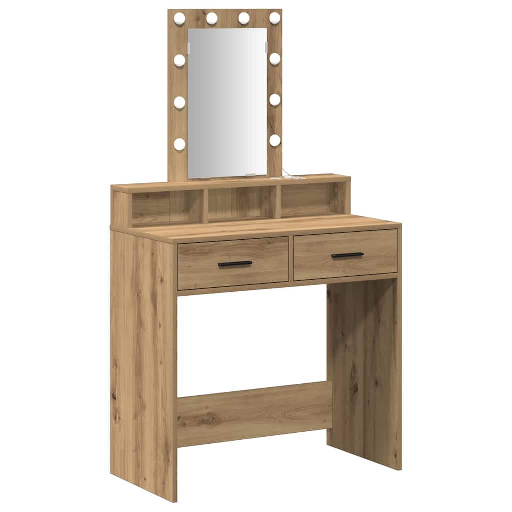 vidaXL Toaletka Brązowy 79 x 41 x 140 cm Materiał drewnopochodny