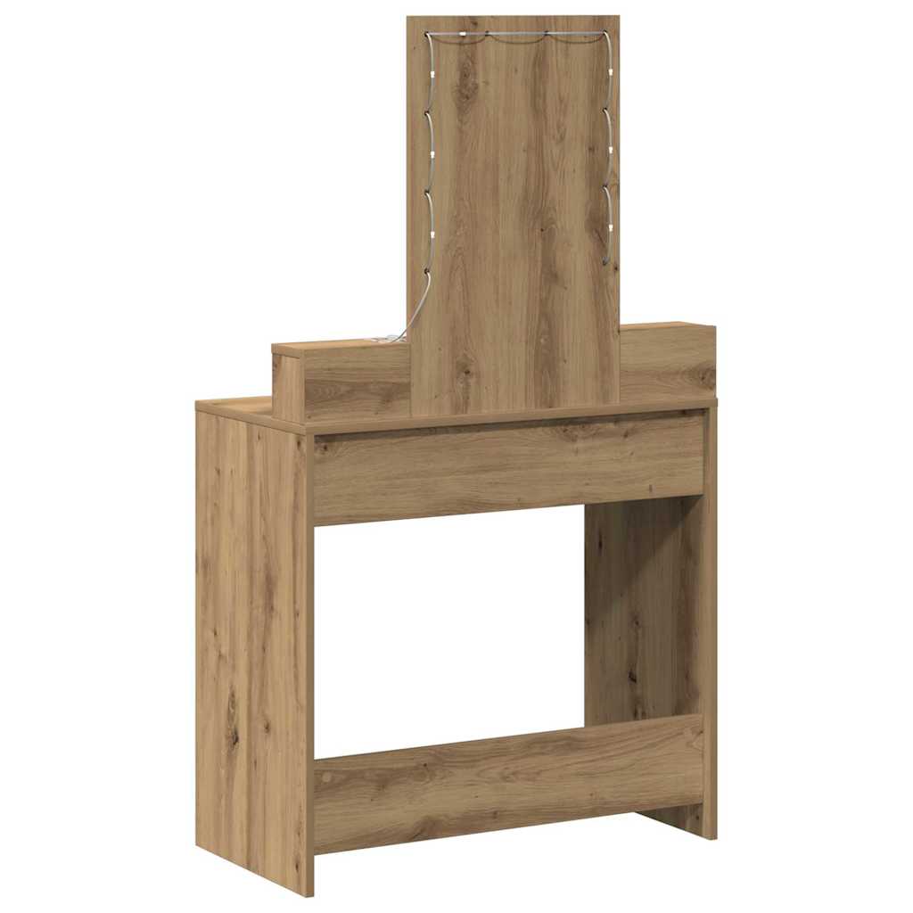 vidaXL Toaletka Brązowy 79 x 41 x 140 cm Materiał drewnopochodny