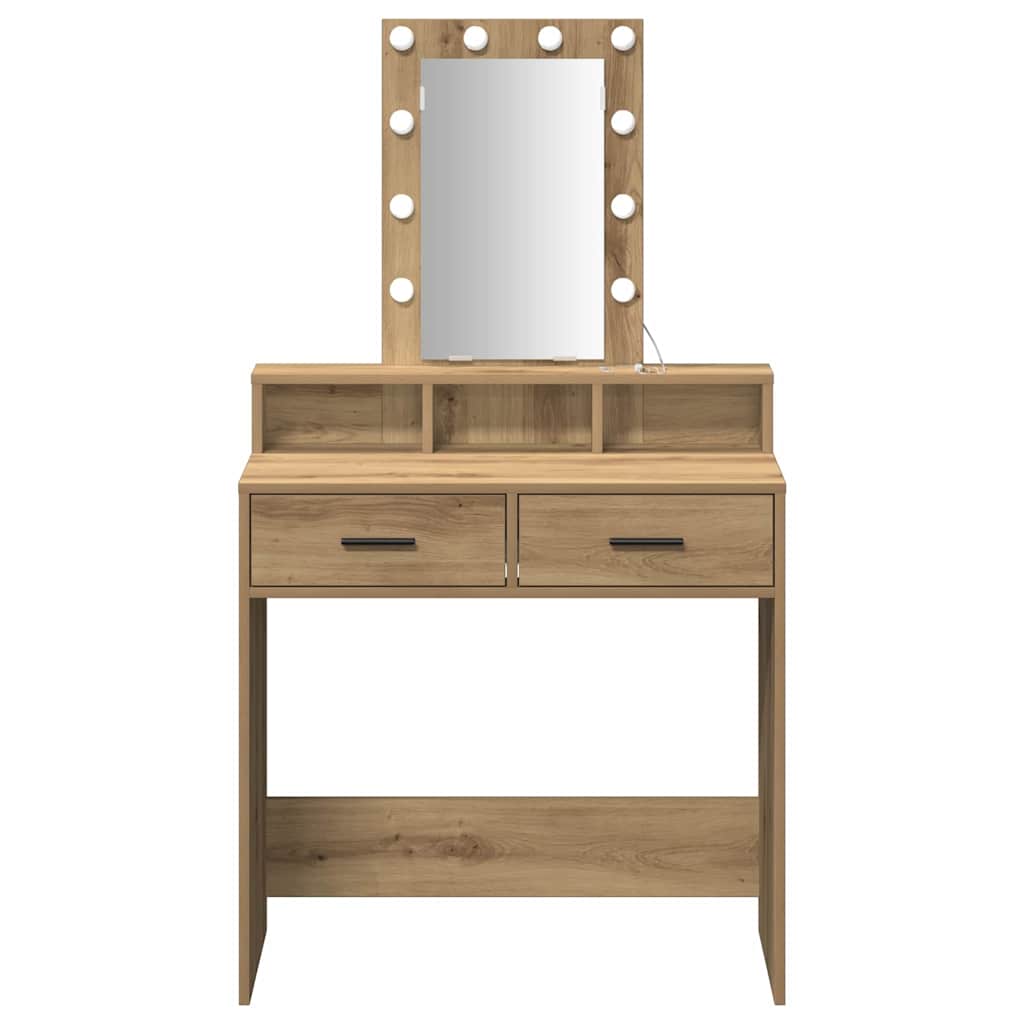 vidaXL Toaletka Brązowy 79 x 41 x 140 cm Materiał drewnopochodny
