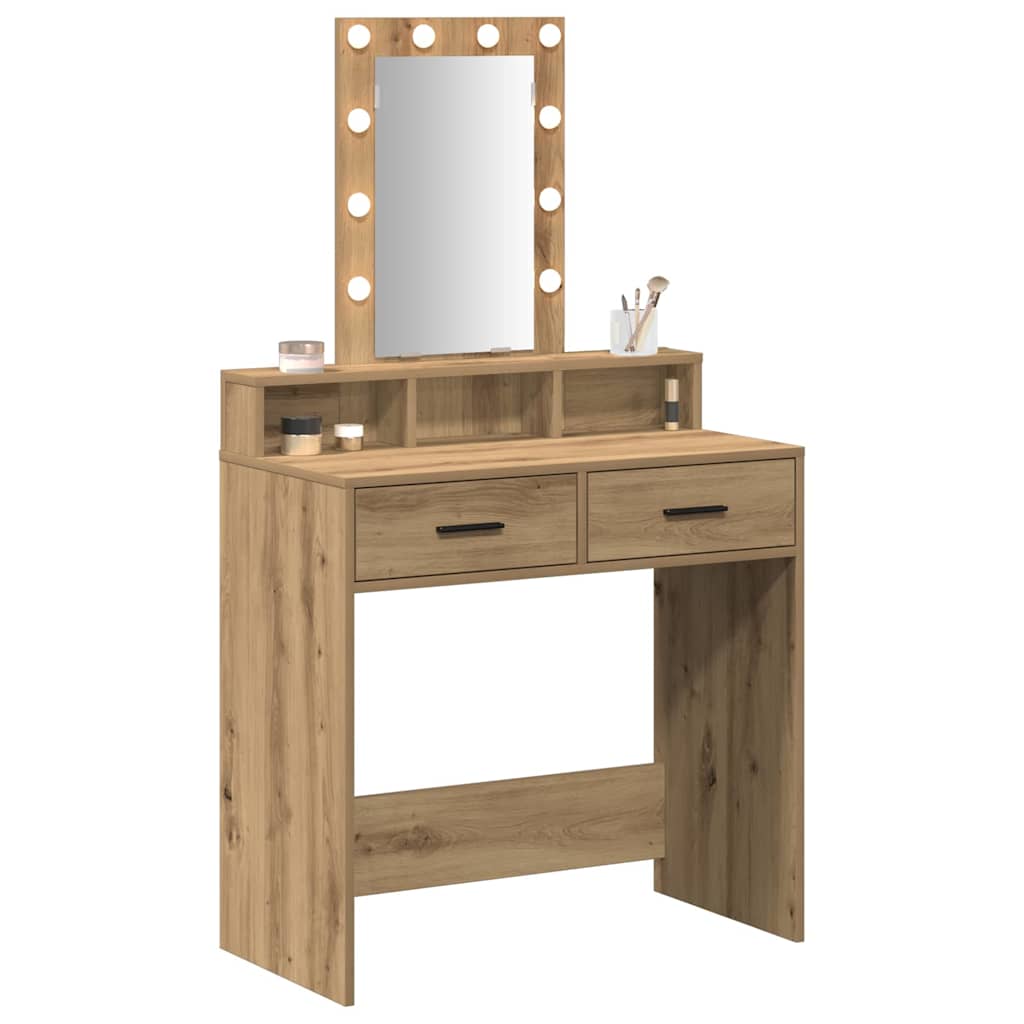 vidaXL Toaletka Brązowy 79 x 41 x 140 cm Materiał drewnopochodny