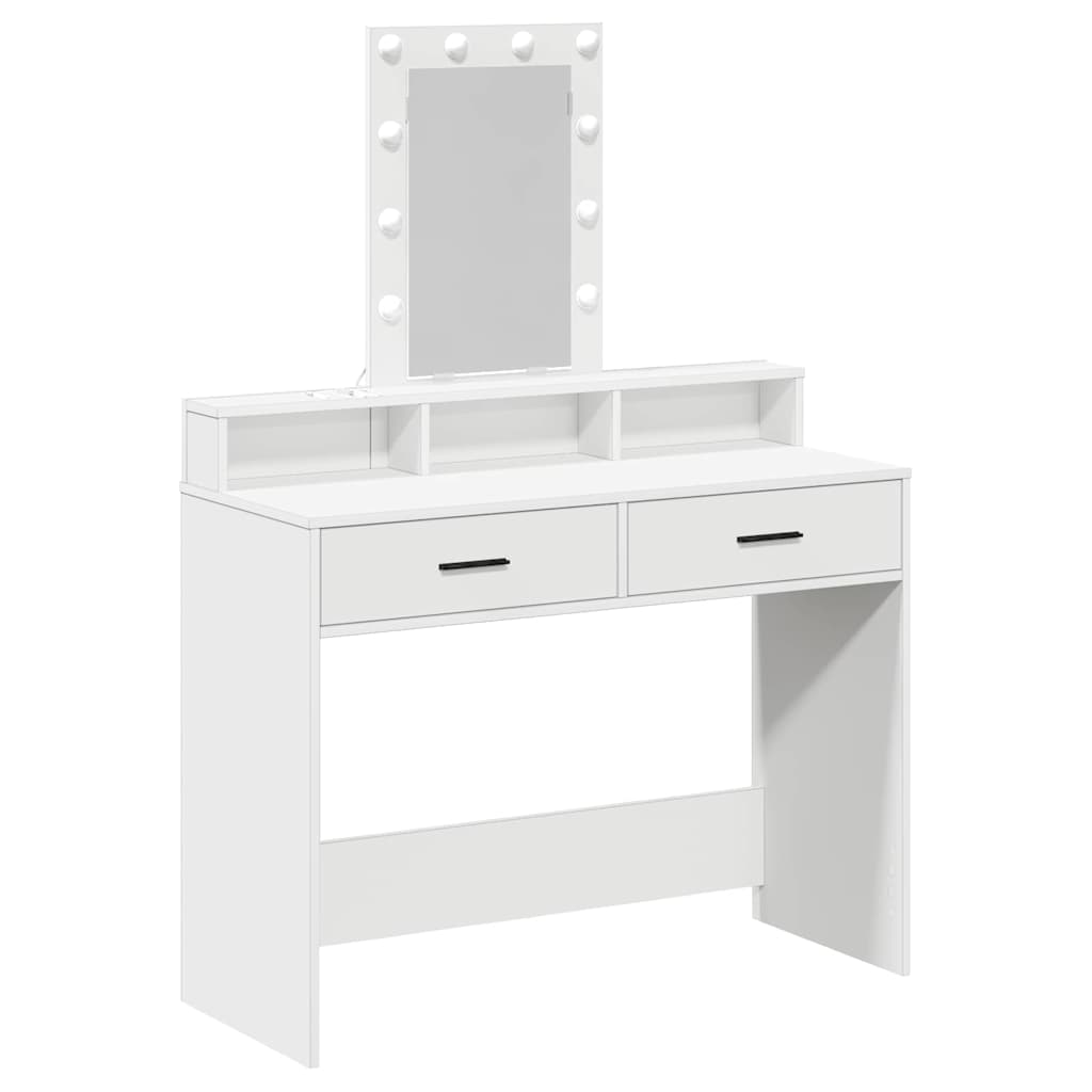 vidaXL Toaletka Biały 100 x 41 x 140 cm Materiał drewnopochodny