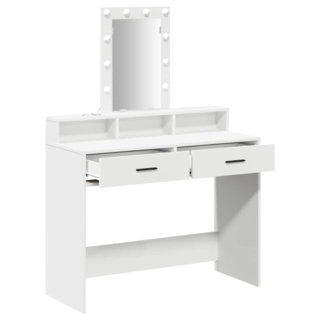 vidaXL Toaletka Biały 100 x 41 x 140 cm Materiał drewnopochodny