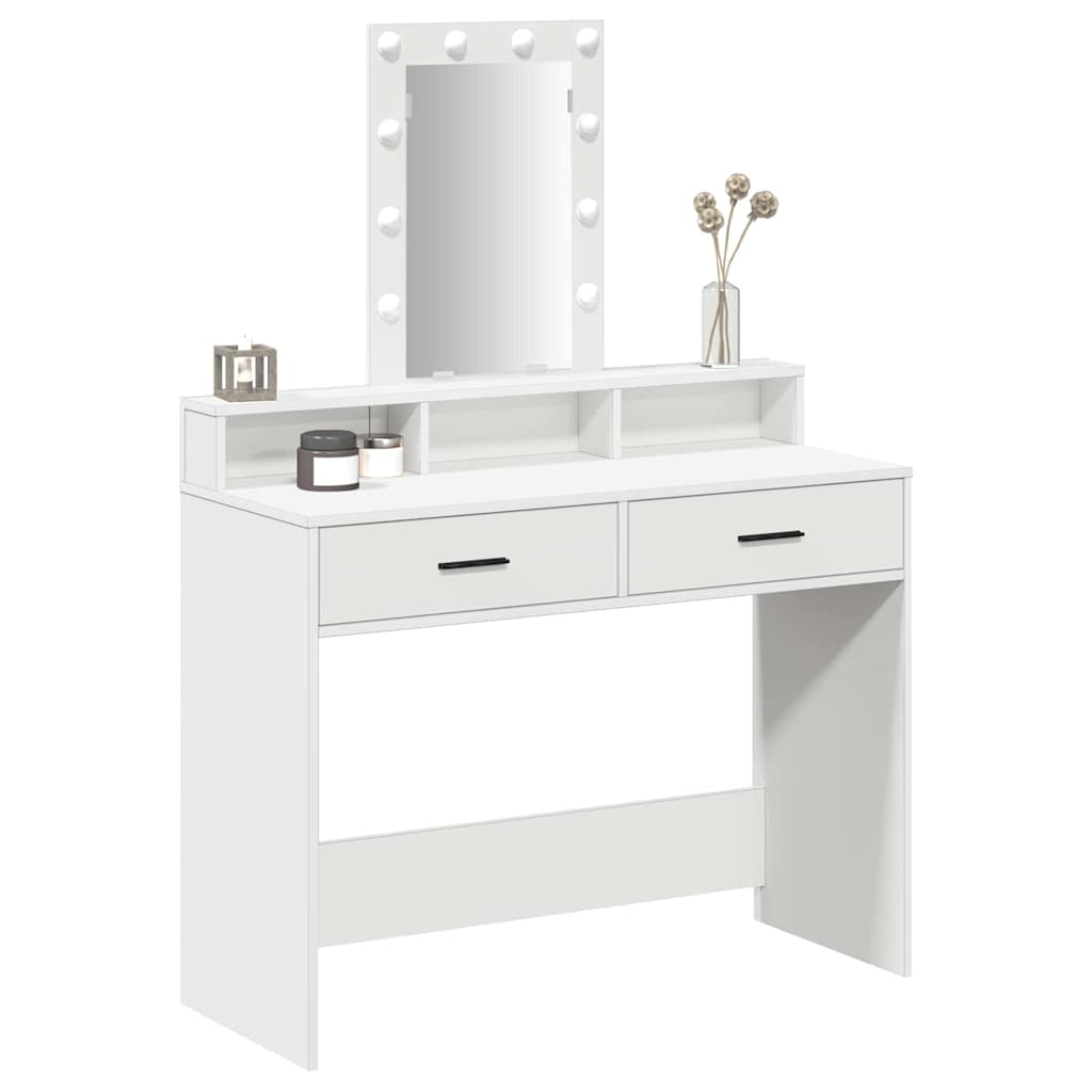 vidaXL Toaletka Biały 100 x 41 x 140 cm Materiał drewnopochodny