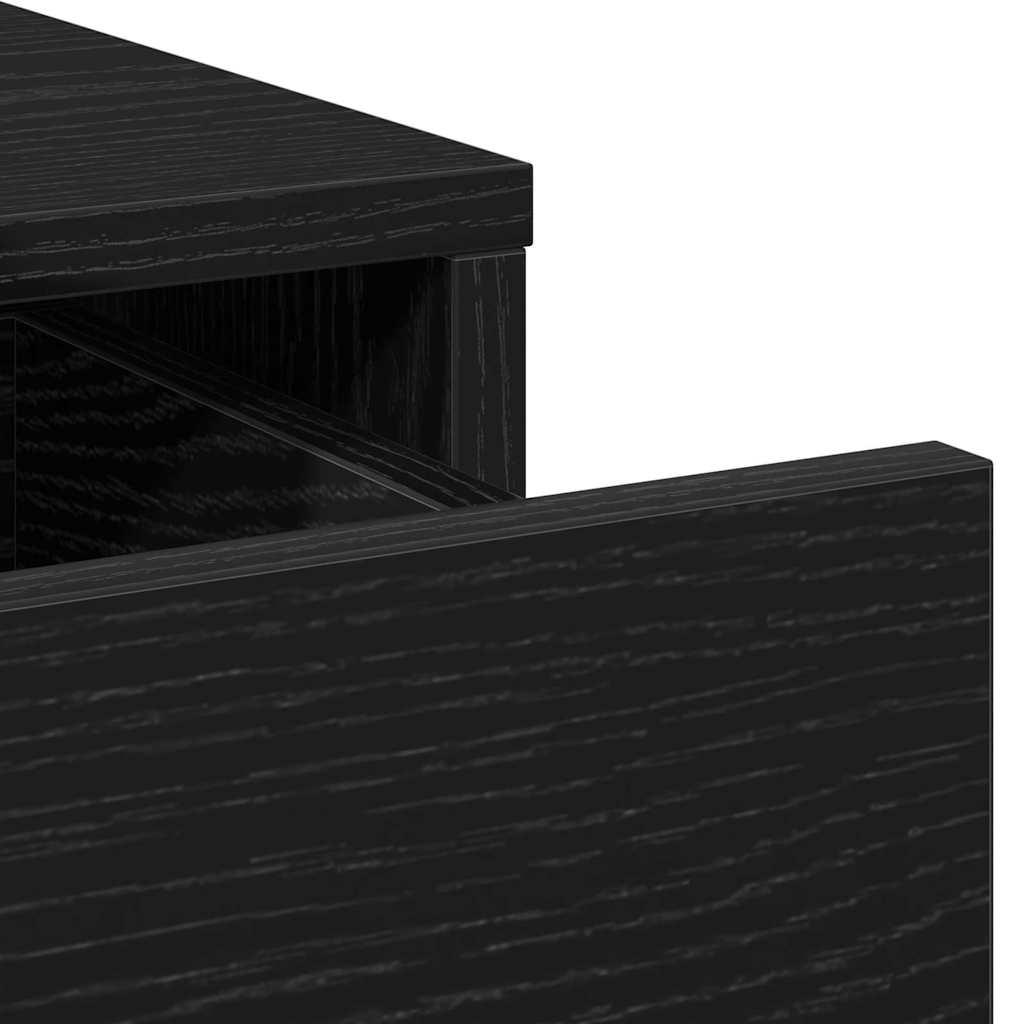 vidaXL Toaletka Czarny 100 x 41 x 140 cm Materiał drewnopochodny
