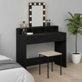 vidaXL Toaletka Czarny 100 x 41 x 140 cm Materiał drewnopochodny