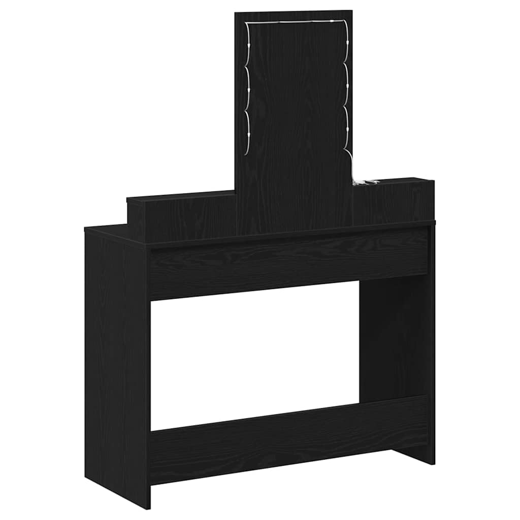 vidaXL Toaletka Czarny 100 x 41 x 140 cm Materiał drewnopochodny