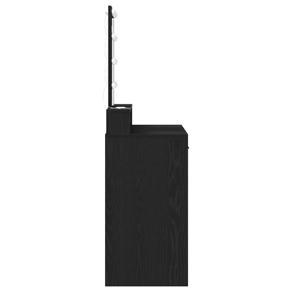 vidaXL Toaletka Czarny 100 x 41 x 140 cm Materiał drewnopochodny