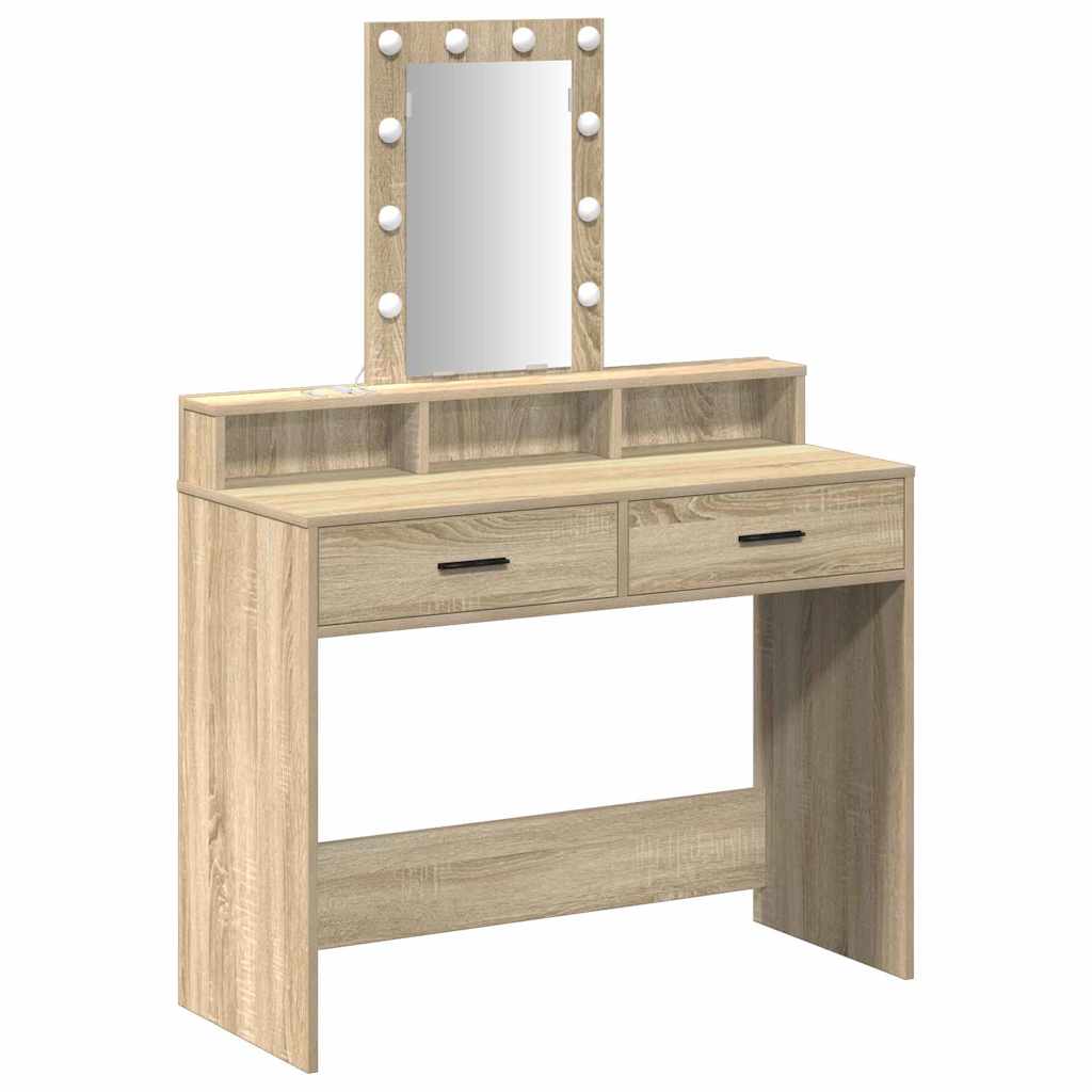 vidaXL Toaletka Brązowy 100 x 41 x 140 cm Materiał drewnopochodny