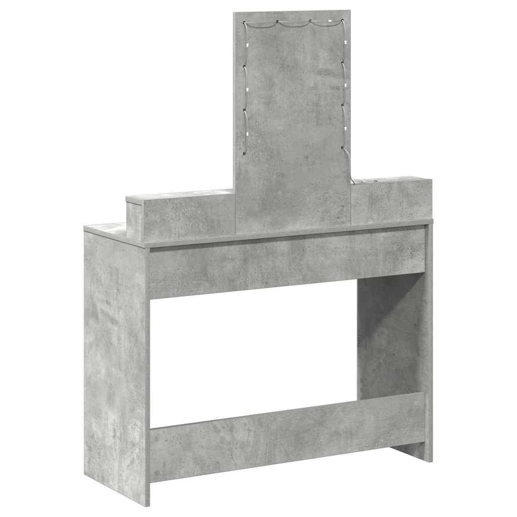 vidaXL Toaletka Szary 100 x 41 x 140 cm Materiał drewnopochodny