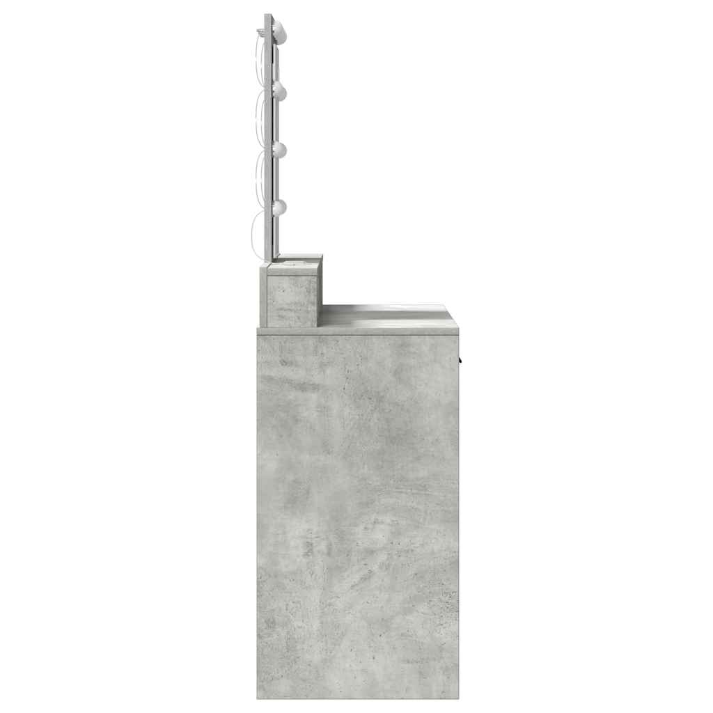 vidaXL Toaletka Szary 100 x 41 x 140 cm Materiał drewnopochodny