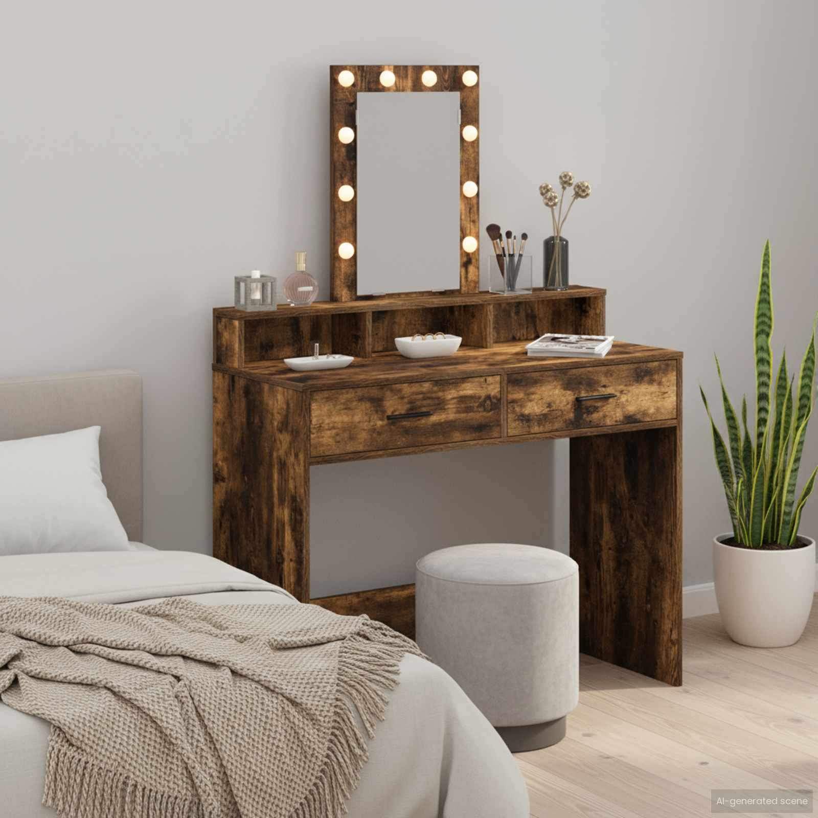 vidaXL Toaletka Brązowy 100 x 41 x 140 cm Materiał drewnopochodny