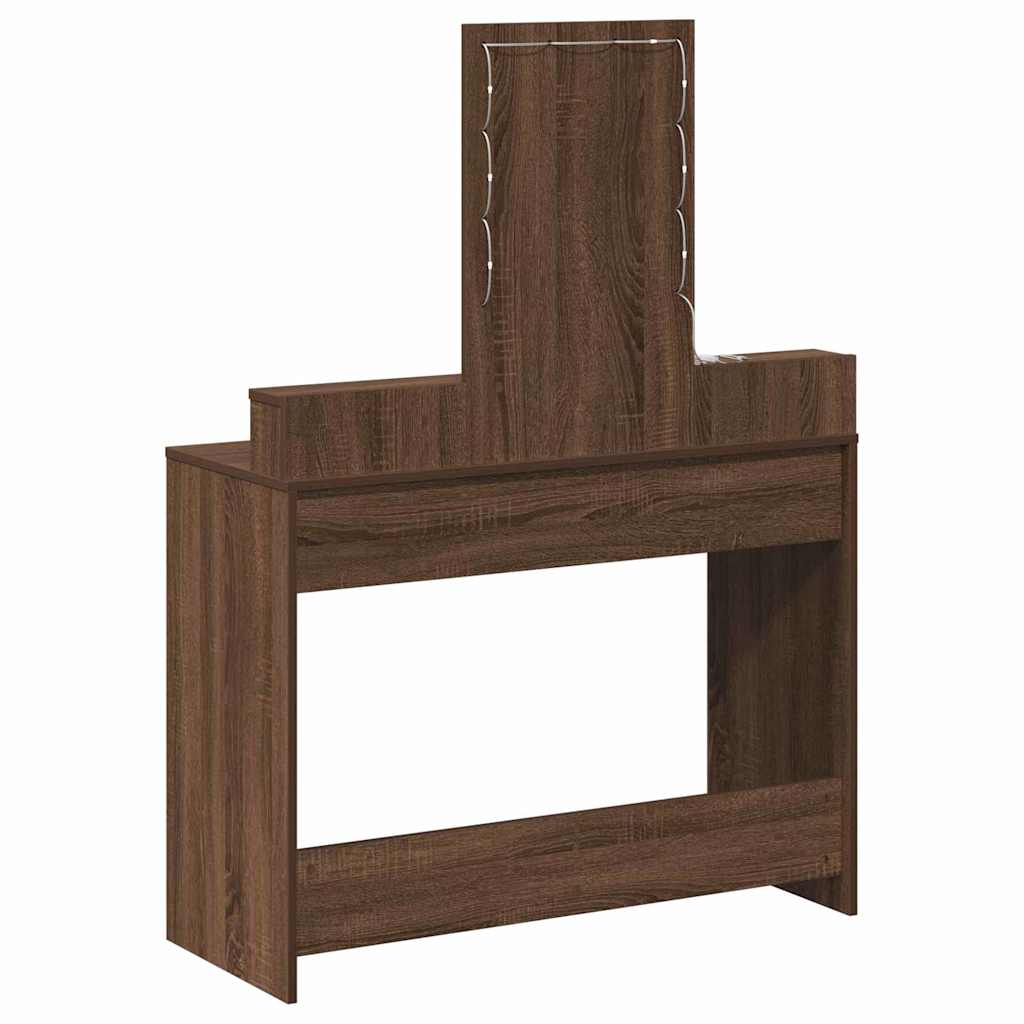vidaXL Toaletka Brązowy 100 x 41 x 140 cm Materiał drewnopochodny