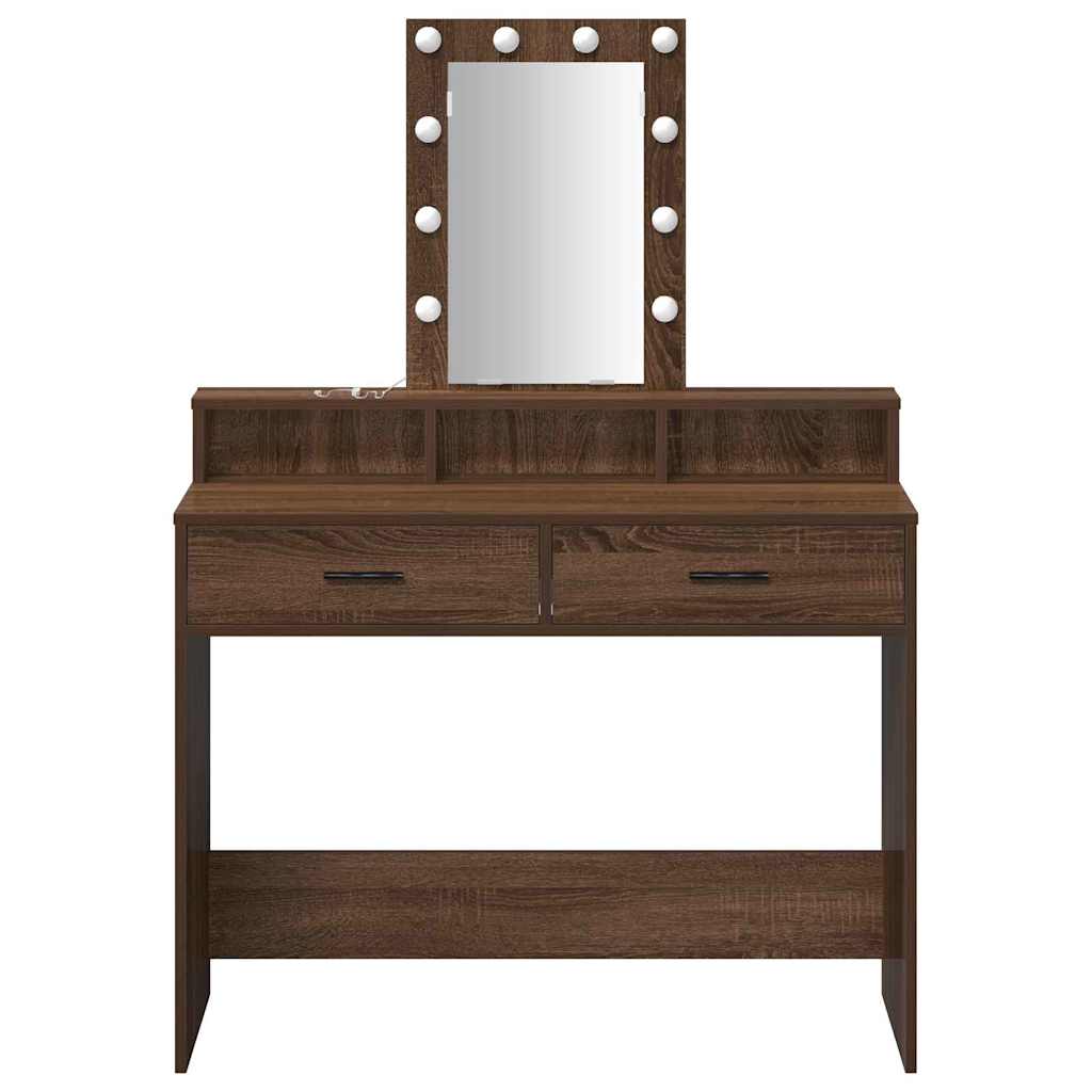 vidaXL Toaletka Brązowy 100 x 41 x 140 cm Materiał drewnopochodny