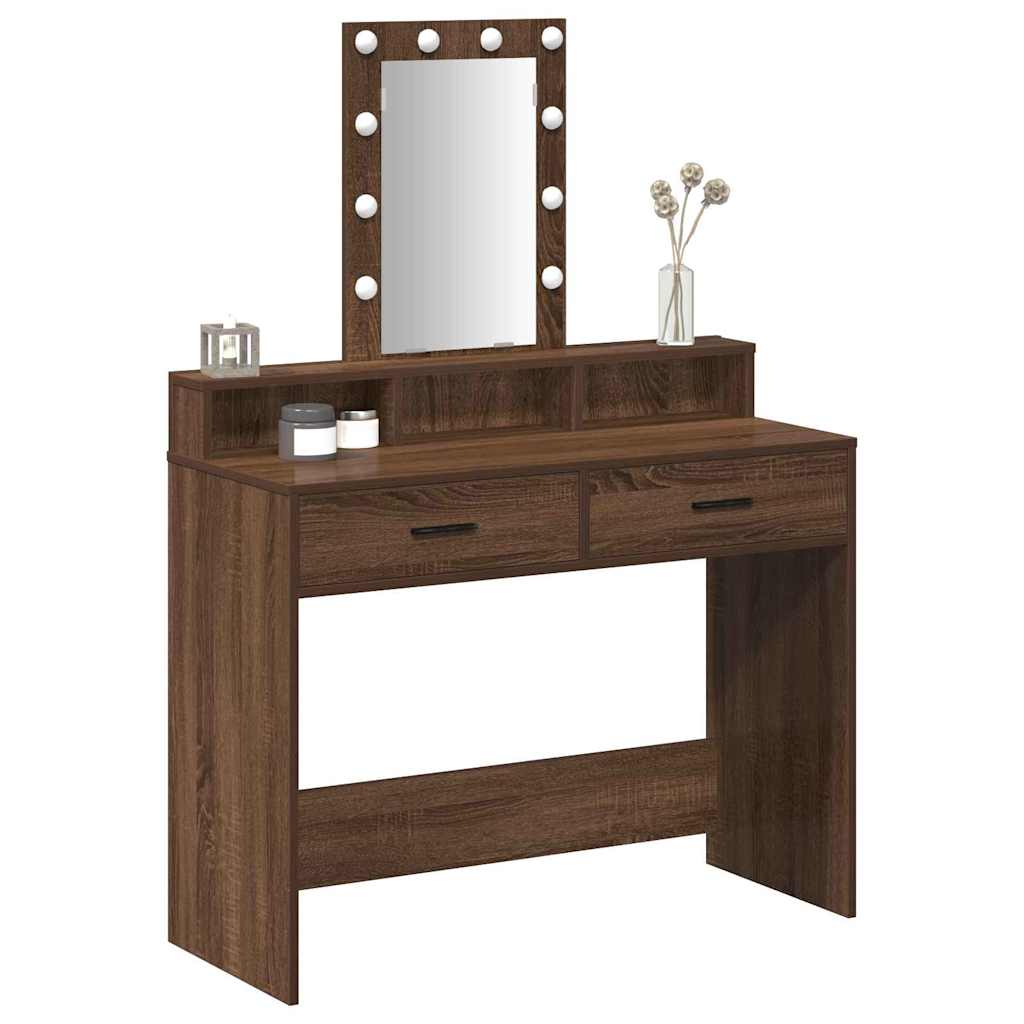 vidaXL Toaletka Brązowy 100 x 41 x 140 cm Materiał drewnopochodny