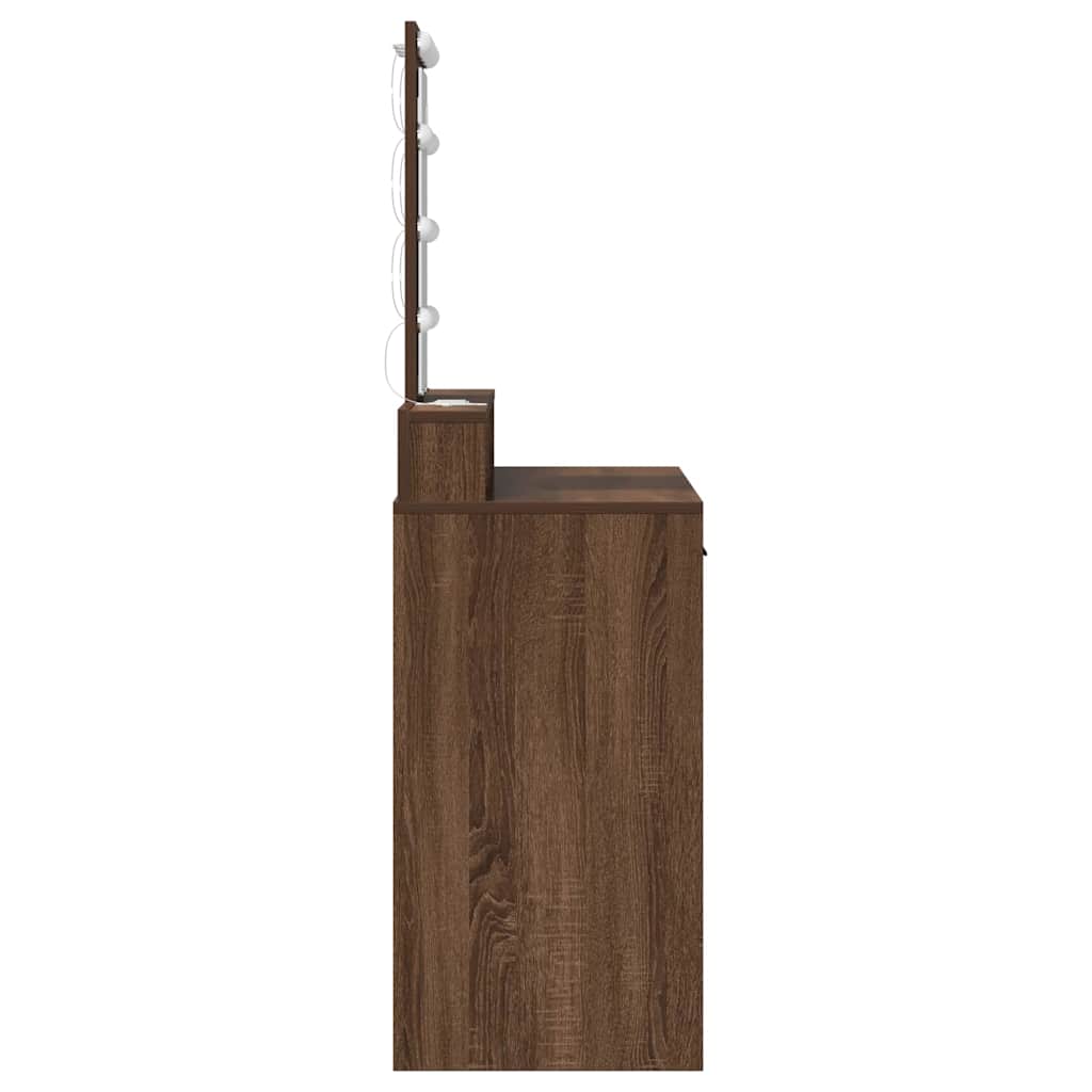 vidaXL Toaletka Brązowy 100 x 41 x 140 cm Materiał drewnopochodny