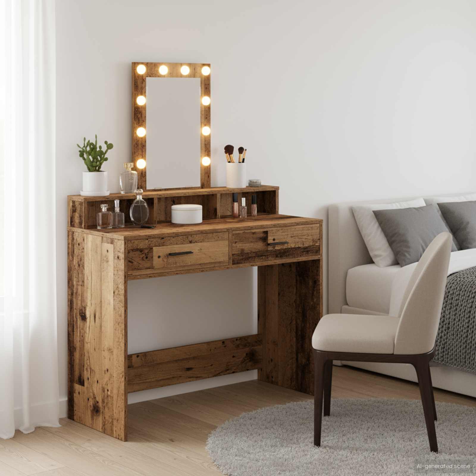 vidaXL Toaletka Brązowy 100 x 41 x 140 cm Materiał drewnopochodny